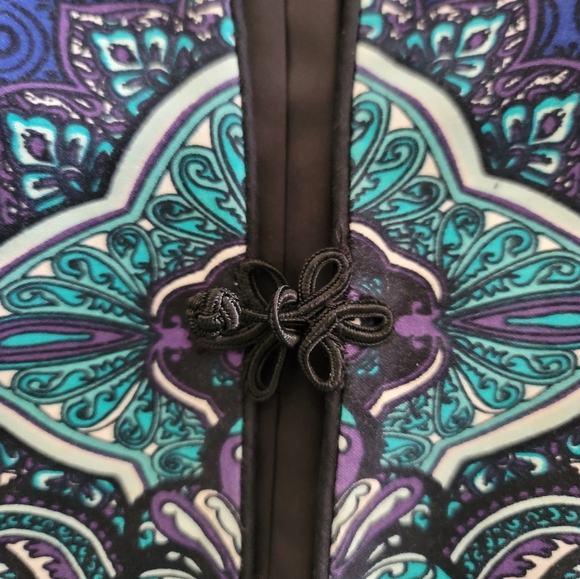 Coldwater Creek Petite Paisley Jacket Size P12 - Picture 2 of 6